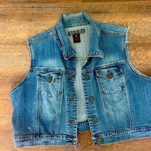 Jean Vest - distressed look